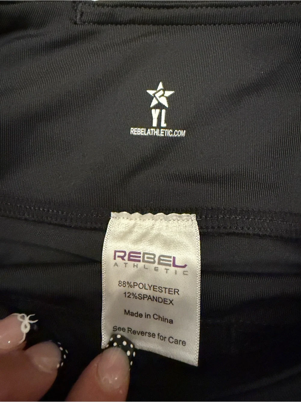 rebels Black Kids Leggings with Star Logo